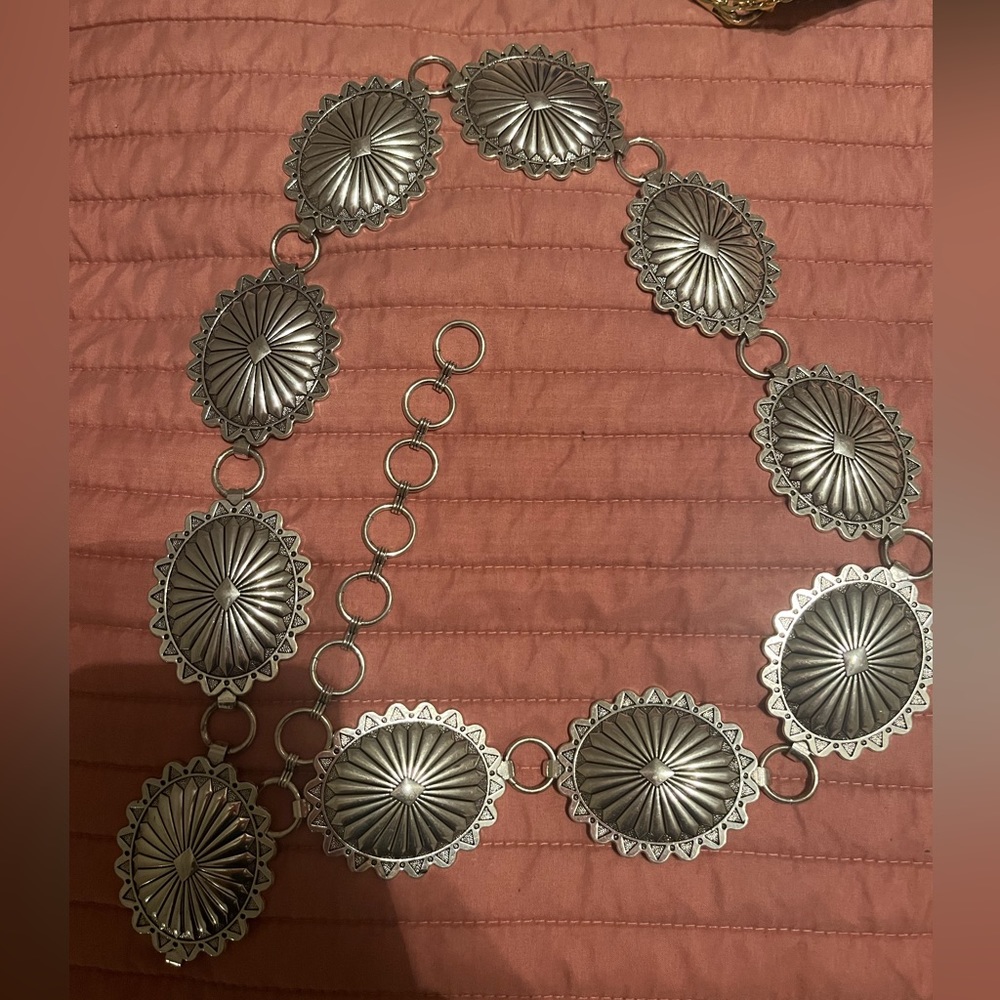 Silver concho belt